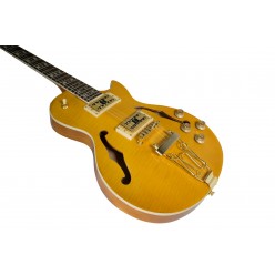 DIMAVERY LP-600 E-Guitar, nature maple